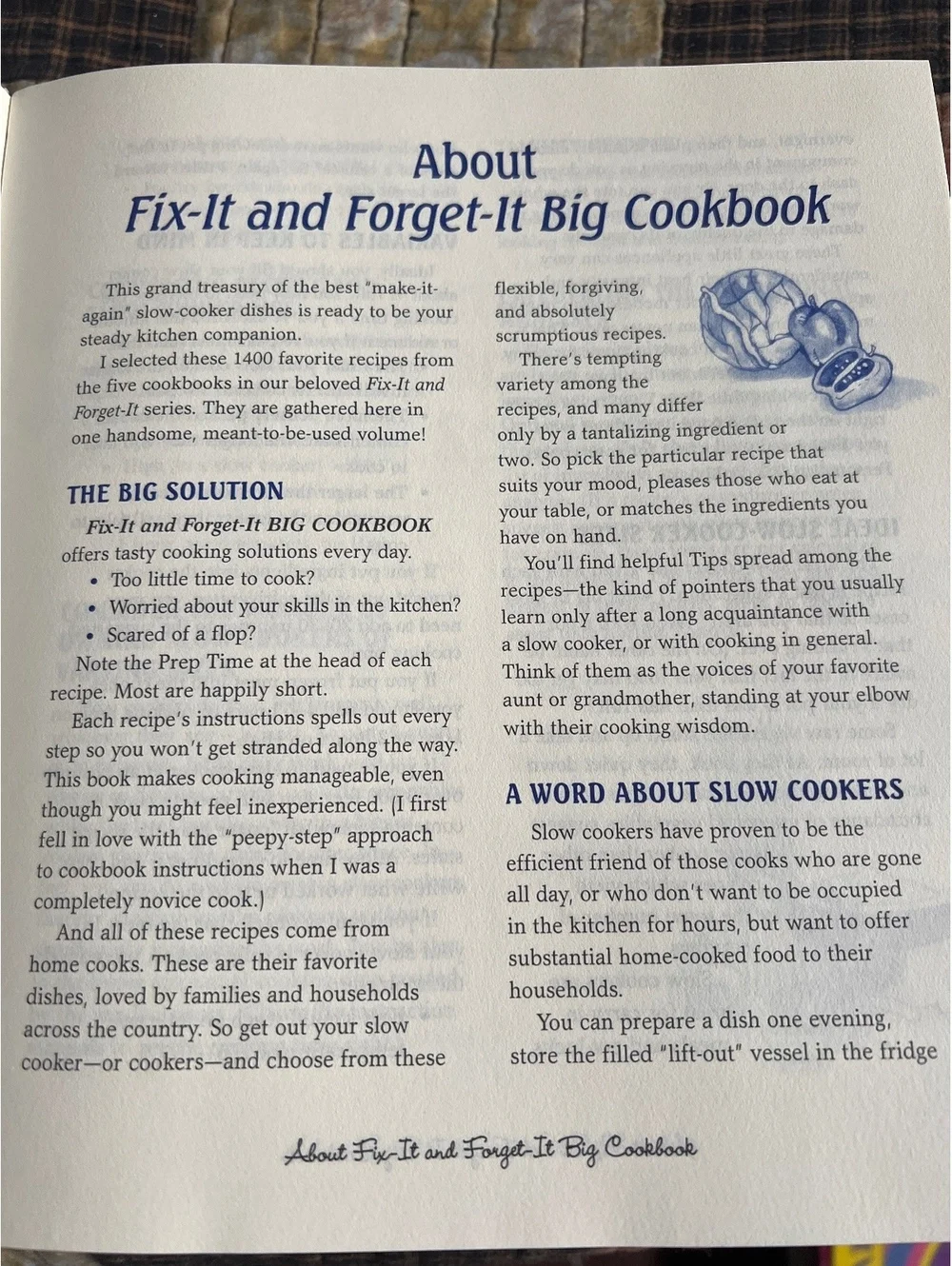 Fix-It and Forget-It Big Cookbook by Phyllis Pellman Good - 1400 Slow Cooker & C